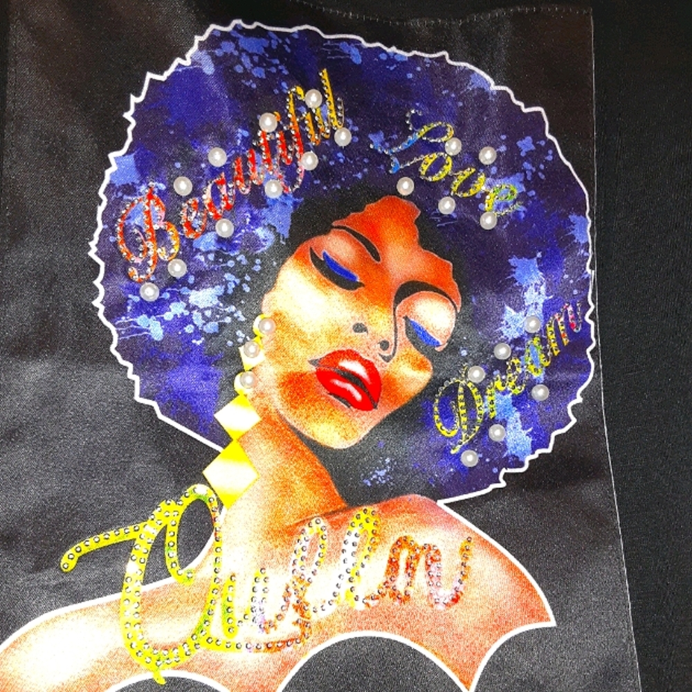 Sparkle Rhinestone Pearl Tee / Top - 2X